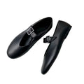 Women Mary Jane Shoes Autumn Natural Vintage Women Shoes Pointed Toe Ballet Flat Casual Shoes Women