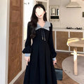 Dresses Women's High Waist Dress Trendy Style Youthful College Formal Wear Midi Dress Plus Size Fat MM Dress Trendy